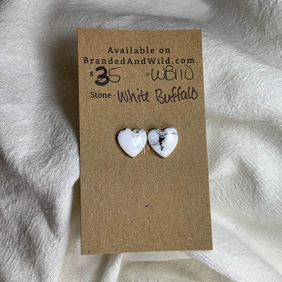 White Buffalo Cabochon - WB110 4ACA7D82-B499-4E56-8C96-E38AD8F60BF0 Brandedandwild.com