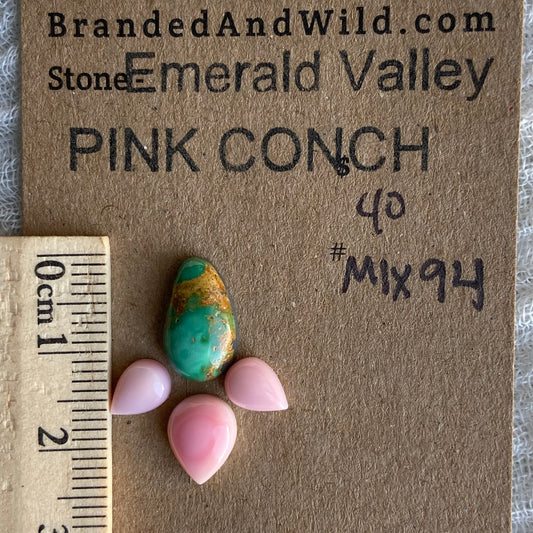 Pink Conch - Emerald Valley Cabochon - MIX94
