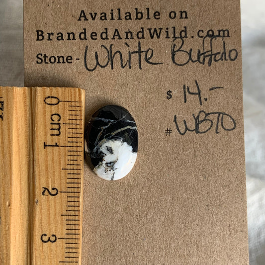 White Buffalo Cabochon - WB70
