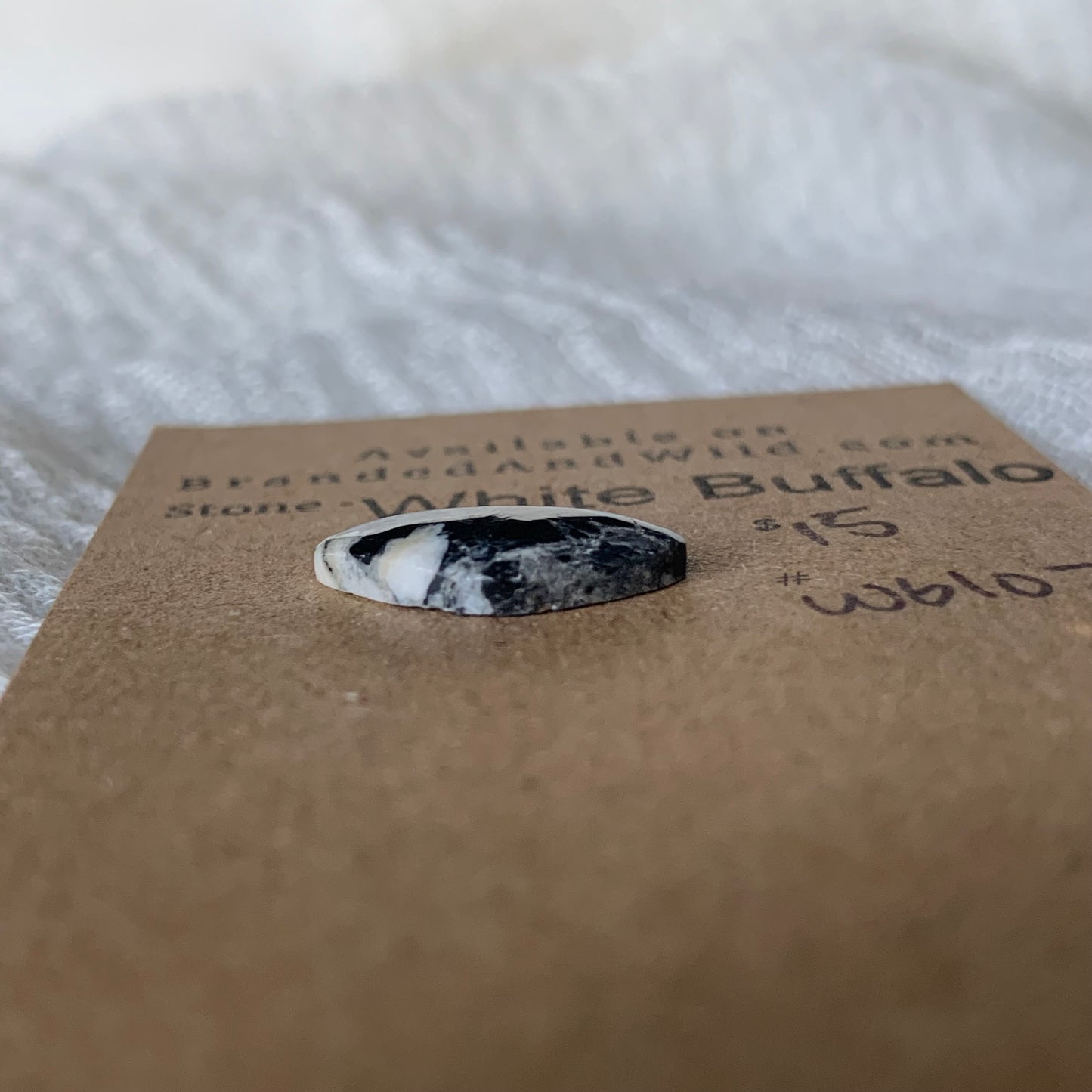 White Buffalo Cabochon - WB107