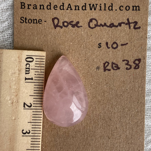 Rose Quartz Cabochon - RQ38