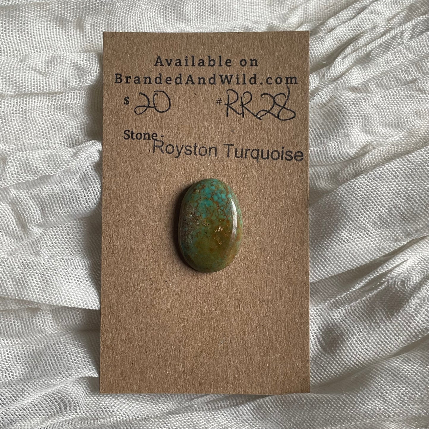 Royston Ribbon Turquoise Cabochon RR28 4B8BE3AB-570A-44BE-AB49-3C2252022134 Brandedandwild.com