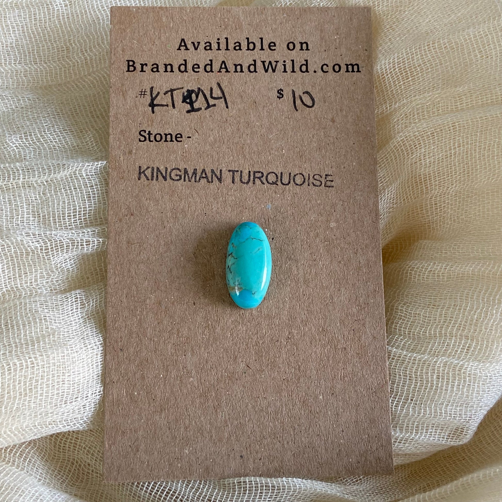 Kingman Turquoise Cabochon - KT114 4B98FCEC-4A5B-4F4D-AF73-9D9C293C98FD Brandedandwild.com