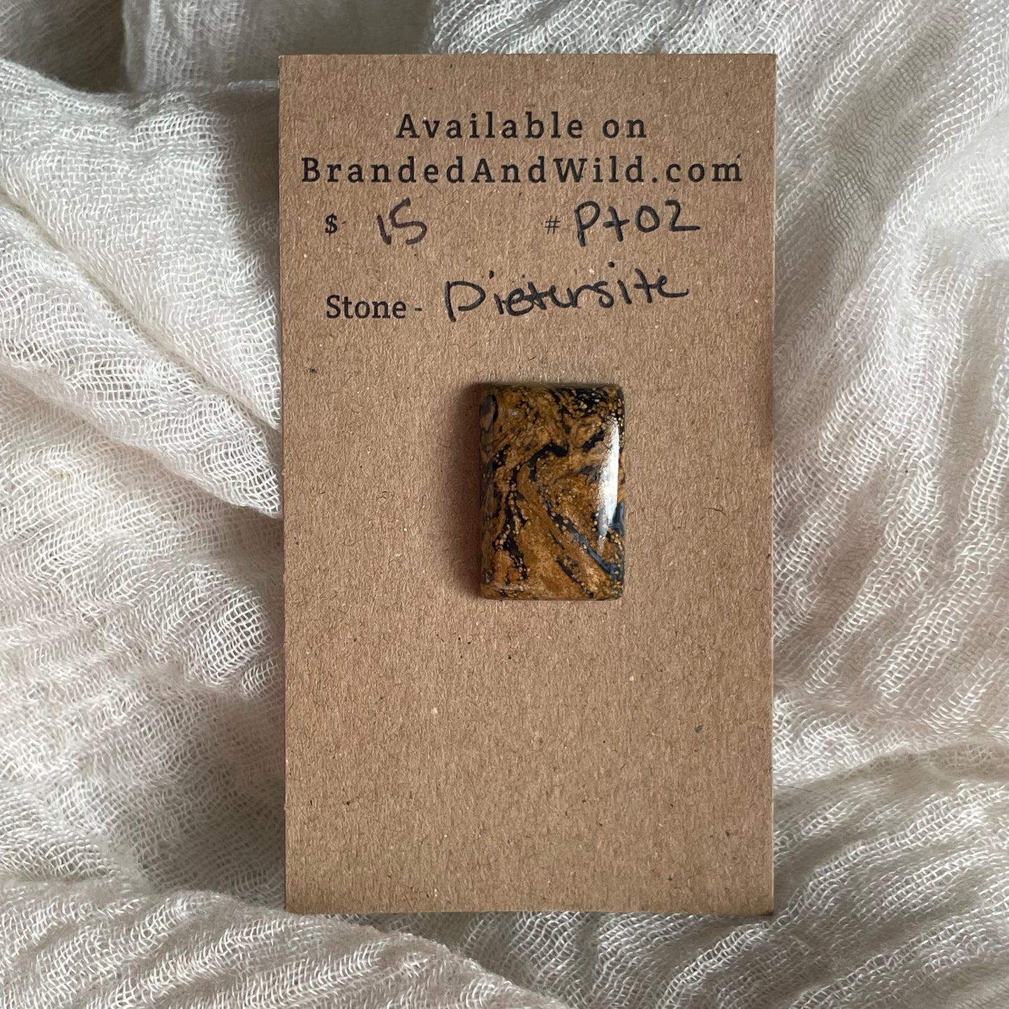 Pietersite Cabochon - PT02 4BB48A4D-3F06-4308-AC76-E930FD991BF9 Brandedandwild.com