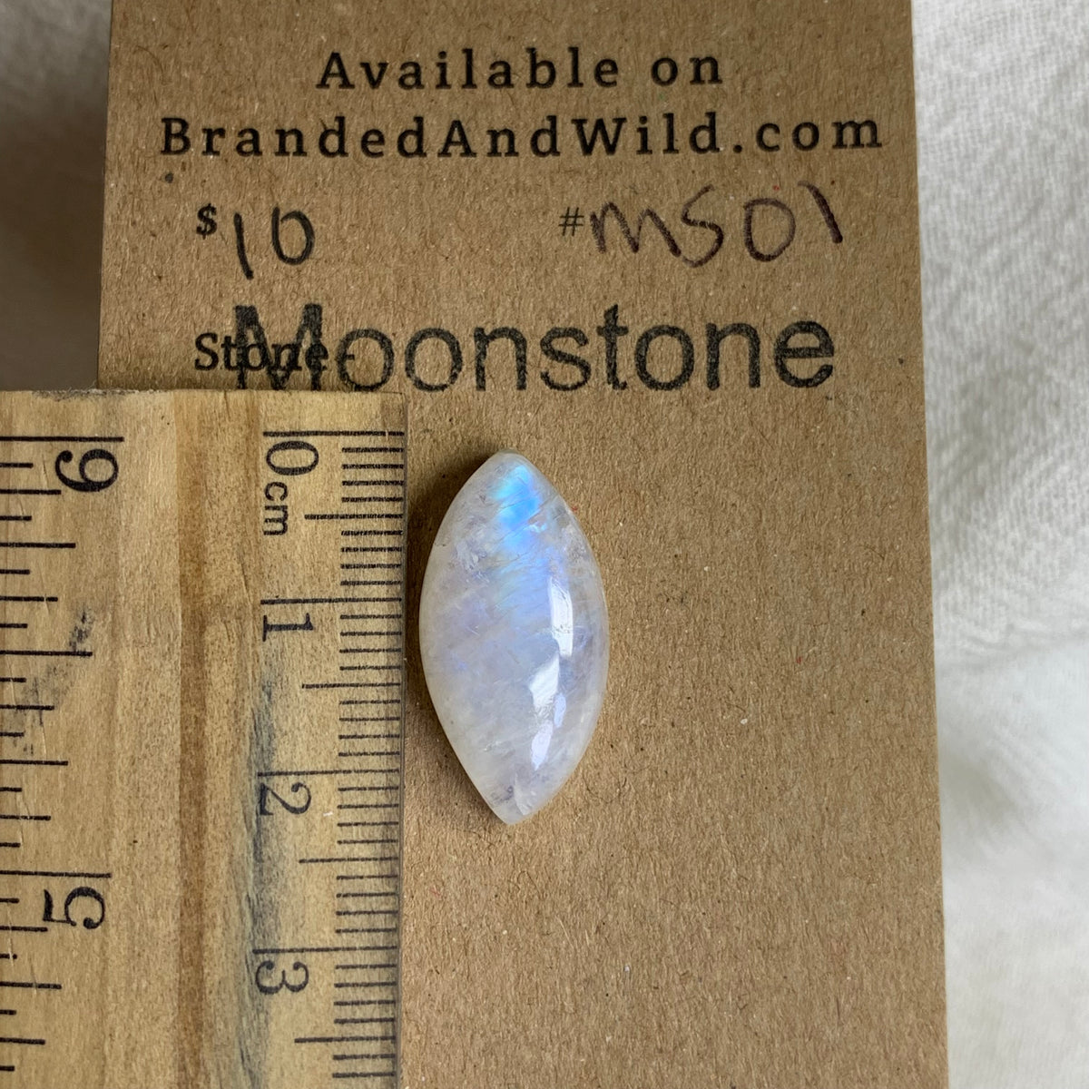 Moonstone Cabochon - MS01 4BCE2BC5-87AF-4B59-8347-91EBDA273A50 Brandedandwild.com