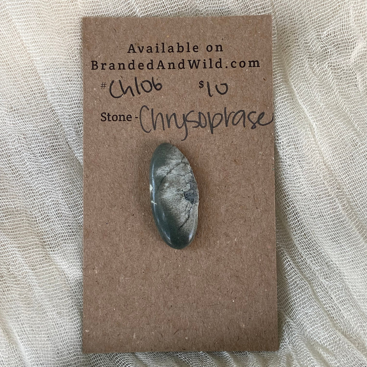 Chrysoprase Cabochon - Ch106 4BE3195B-4BFC-4881-B689-A193F9EA996E Brandedandwild.com