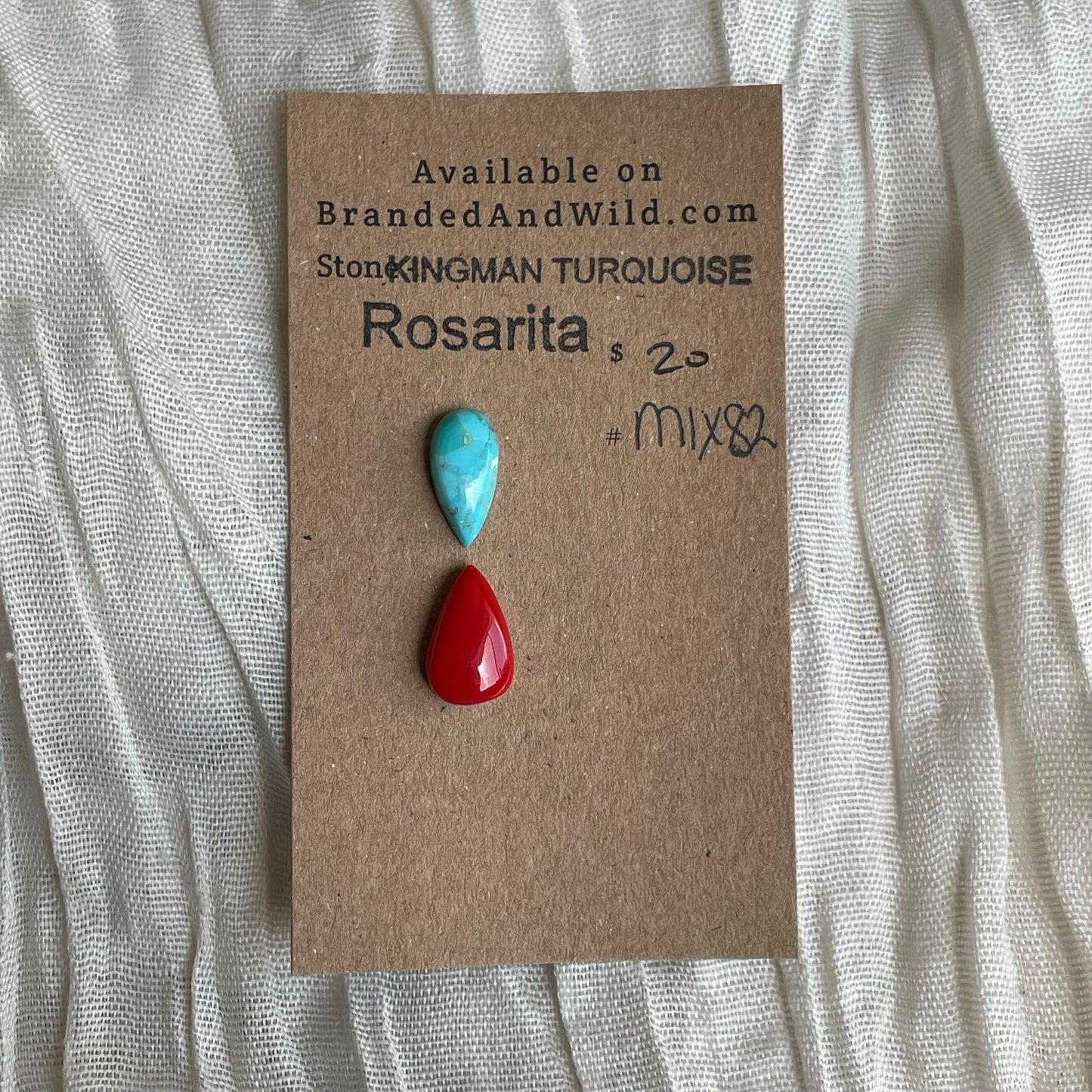 Rosarita / Kingman Turquoise Cabochon - MIX82 4BE97F91-C984-4BA2-9F8D-755F4C4AF3BC Brandedandwild.com