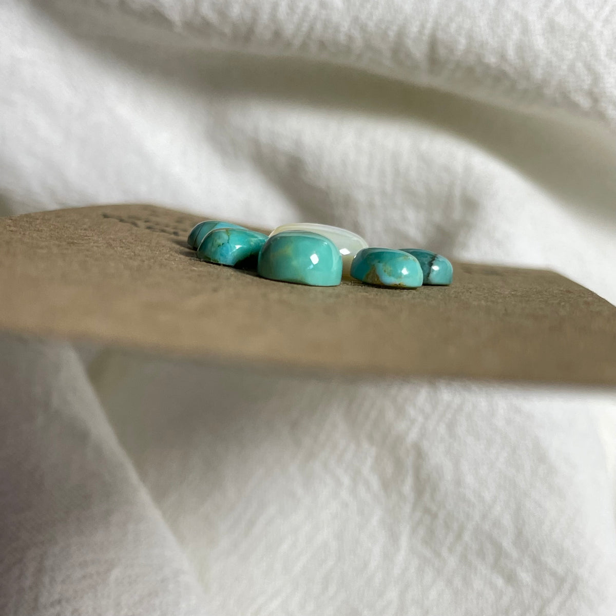 Kingman Turquoise / Mother of Pearl Cabochon - Mix181