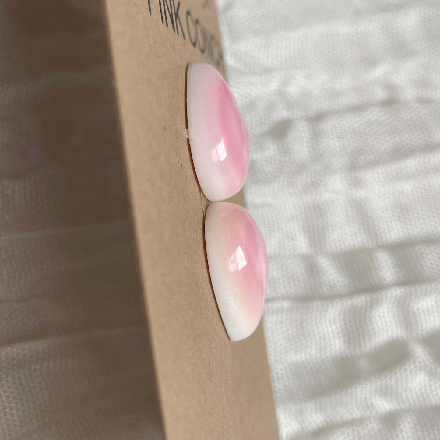 Pink Conch Cabochon - PC48 4C494AA0-E5A2-4B28-BD4A-AD0C4B0775F8 Brandedandwild.com
