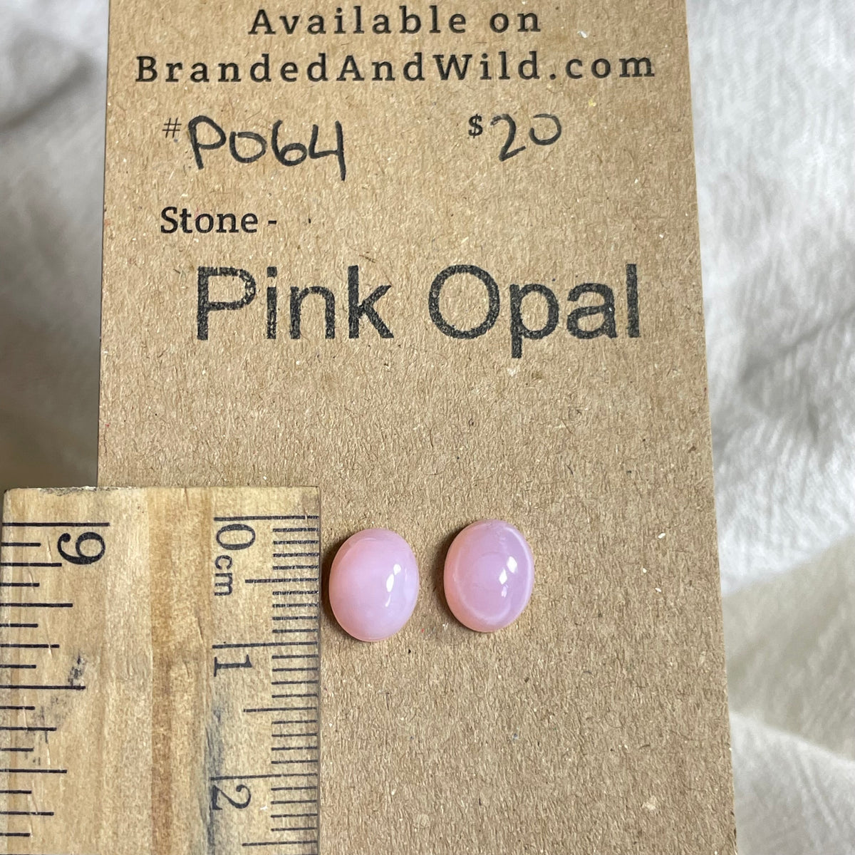 Pink Opal Cabochon - PO64 4C662D9A-6D9F-4558-8E9B-3467046801C3 Brandedandwild.com