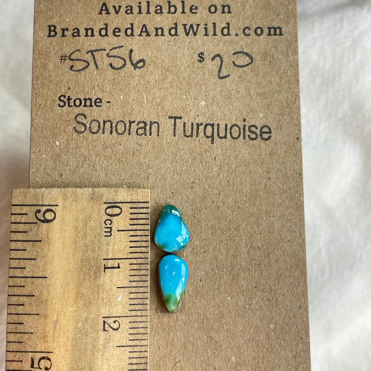 Sonoran Turquoise Cabochon - ST56 4C6F3C62-10C8-402E-AEF8-CC52ED2363FC Brandedandwild.com