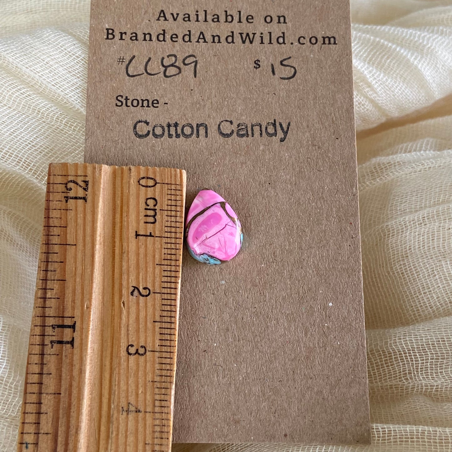 Cotton Candy Cabochon - CC89 4C9359A0-A210-4085-AFB2-5F0625F55117 Brandedandwild.com