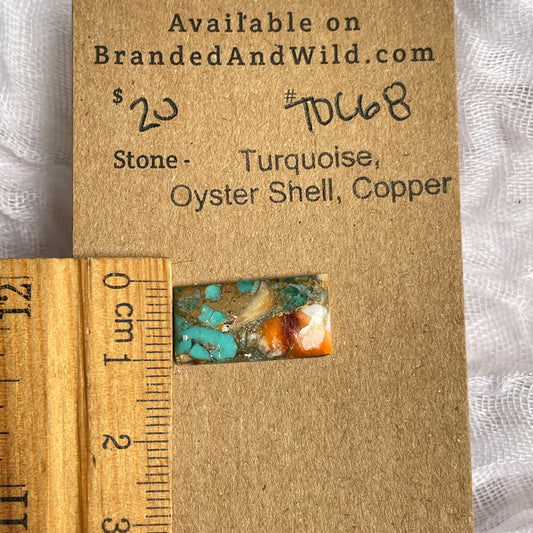 Turquoise, Oystershell, Copper Cabochon - TOC68 4CC7E9C9-12C7-4ACB-A053-A60EE73A056D Brandedandwild.com