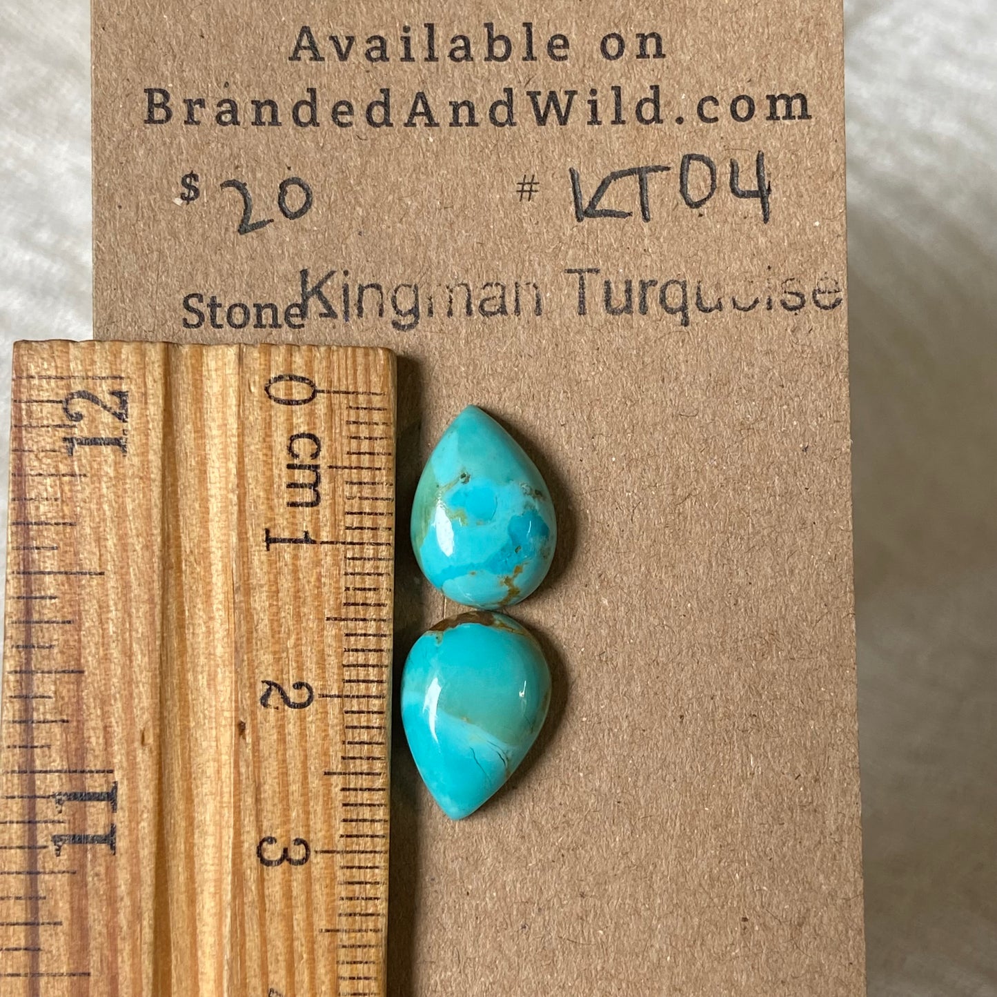 Kingman Turquoise Cabochon - KT04 4CD1C026-3014-46E2-9E5D-7168EA27EB58 Brandedandwild.com
