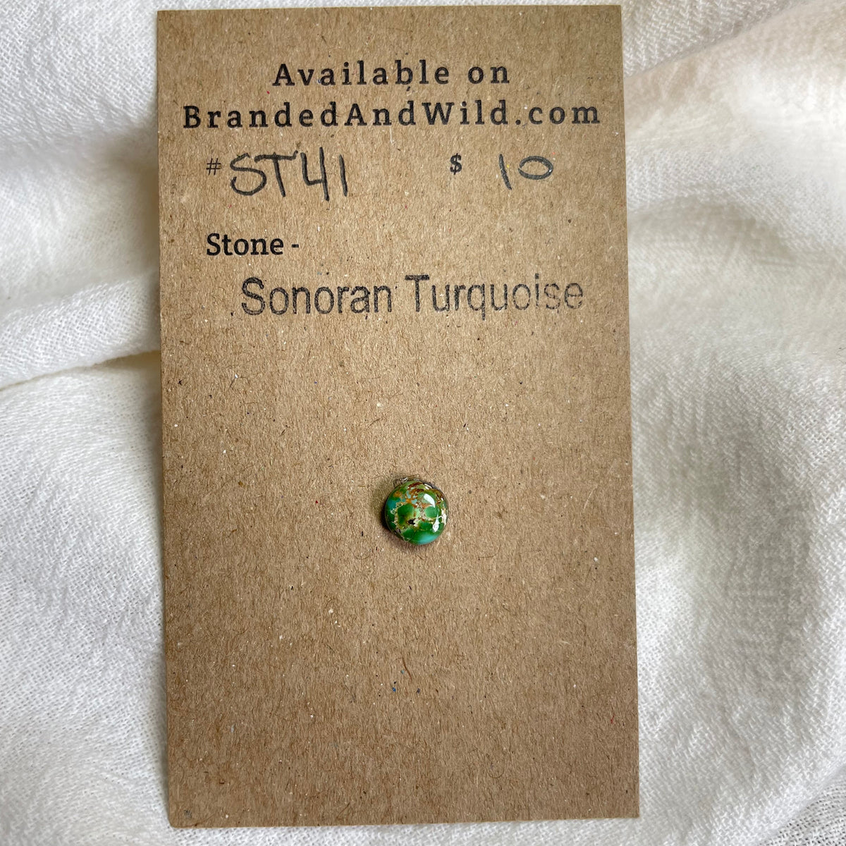 Sonoran Turquoise Cabochon - ST41 4CD6DA2C-2162-4CBE-A580-65288CF73E6D Brandedandwild.com