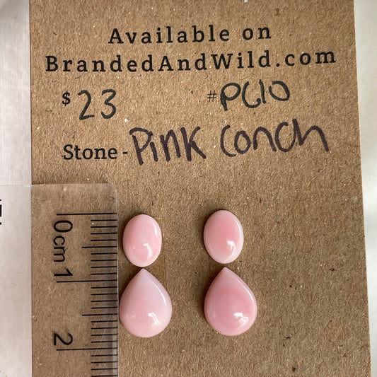 Pink Conch Cabochon - PC23 4CDCBA60-3178-4BEB-8D21-FA0D996B769A Brandedandwild.com