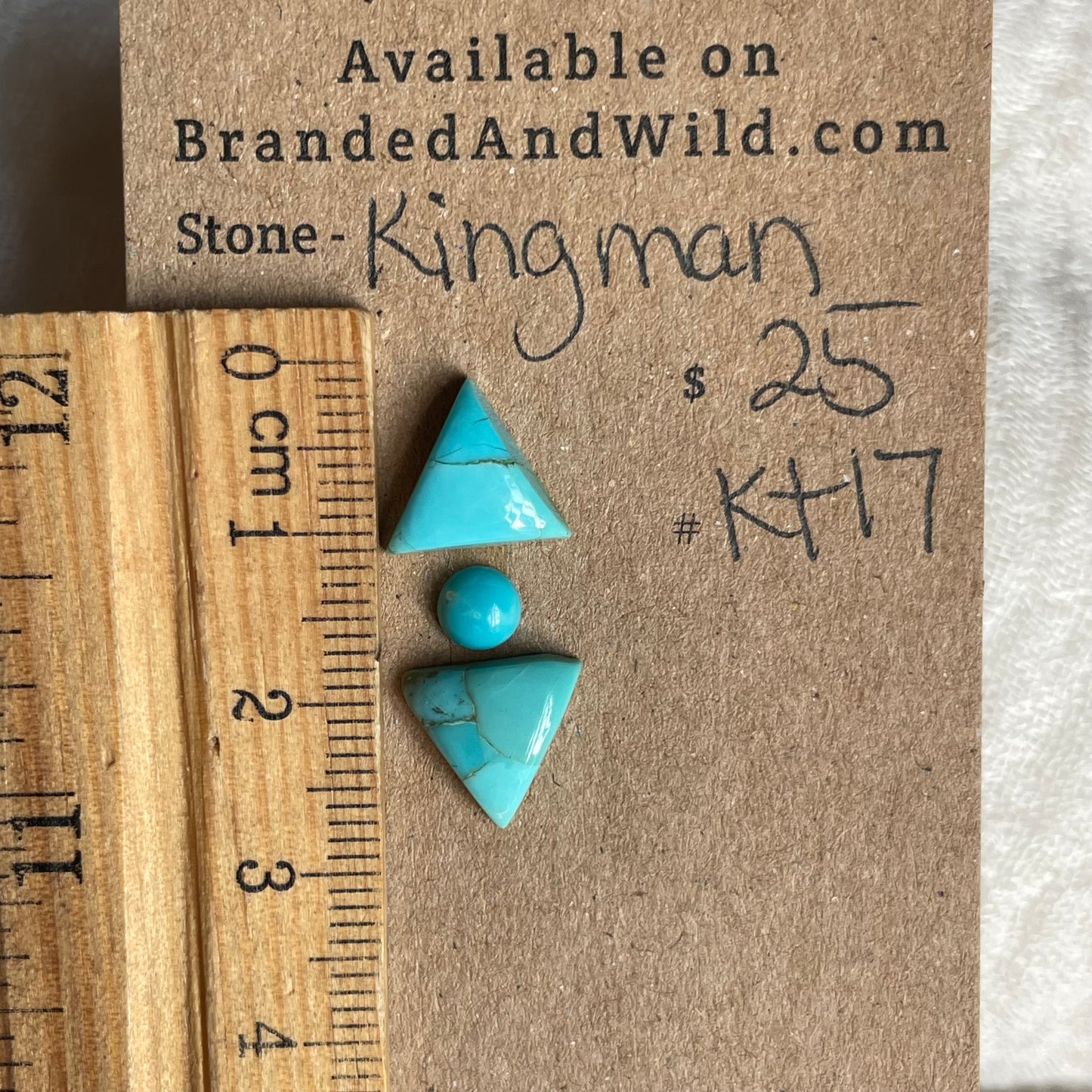 Kingman Turquoise Cabochon - KT17 4CE077DF-545F-47D4-8747-90423DDC67ED Brandedandwild.com
