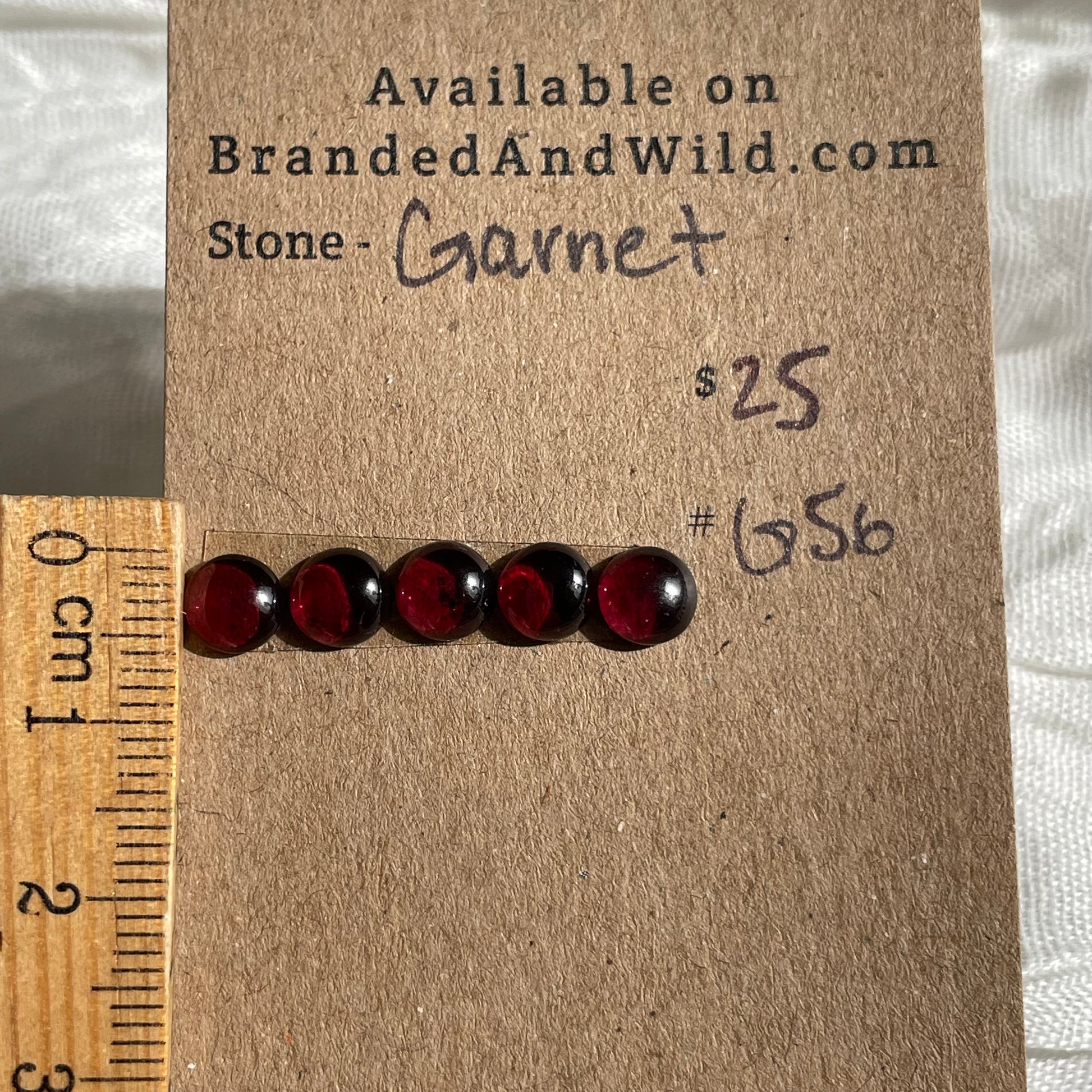 Garnet Cabochon - G56 4D048415-74EB-4CD5-8BFC-CDFF9BB998E2 Brandedandwild.com