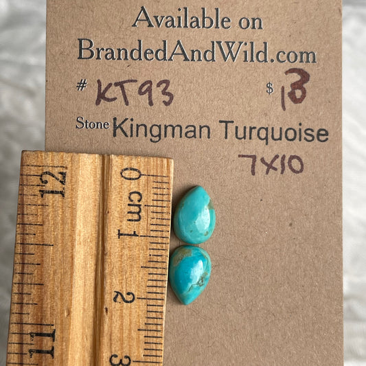 Kingman Turquoise Cabochon - KT93 4D0A31E3-F39B-4484-90B3-51EC446AE33A Brandedandwild.com