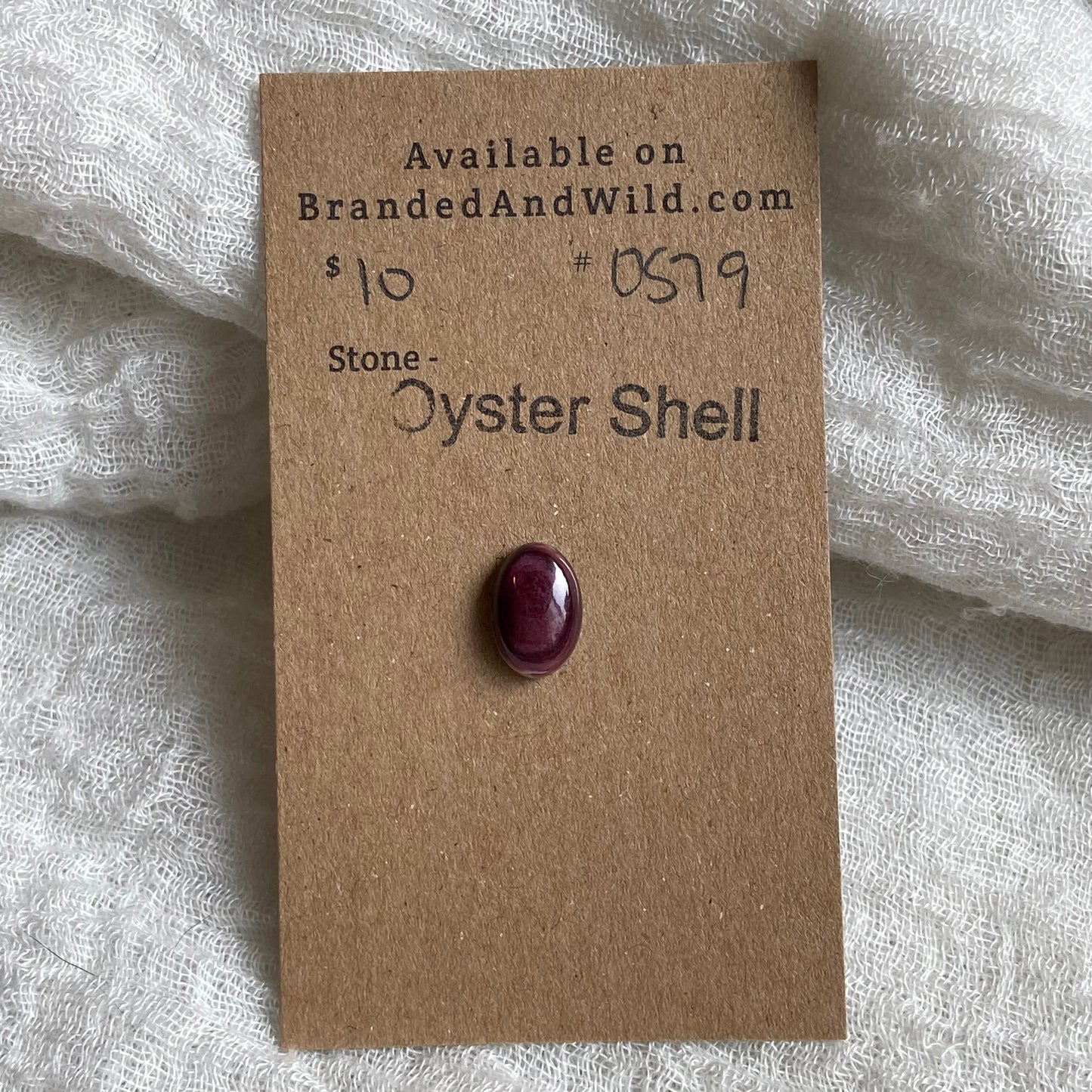 Oyster Shell Cabochon - OS79 4D13F739-5340-4855-9039-009D9DE9A37D Brandedandwild.com