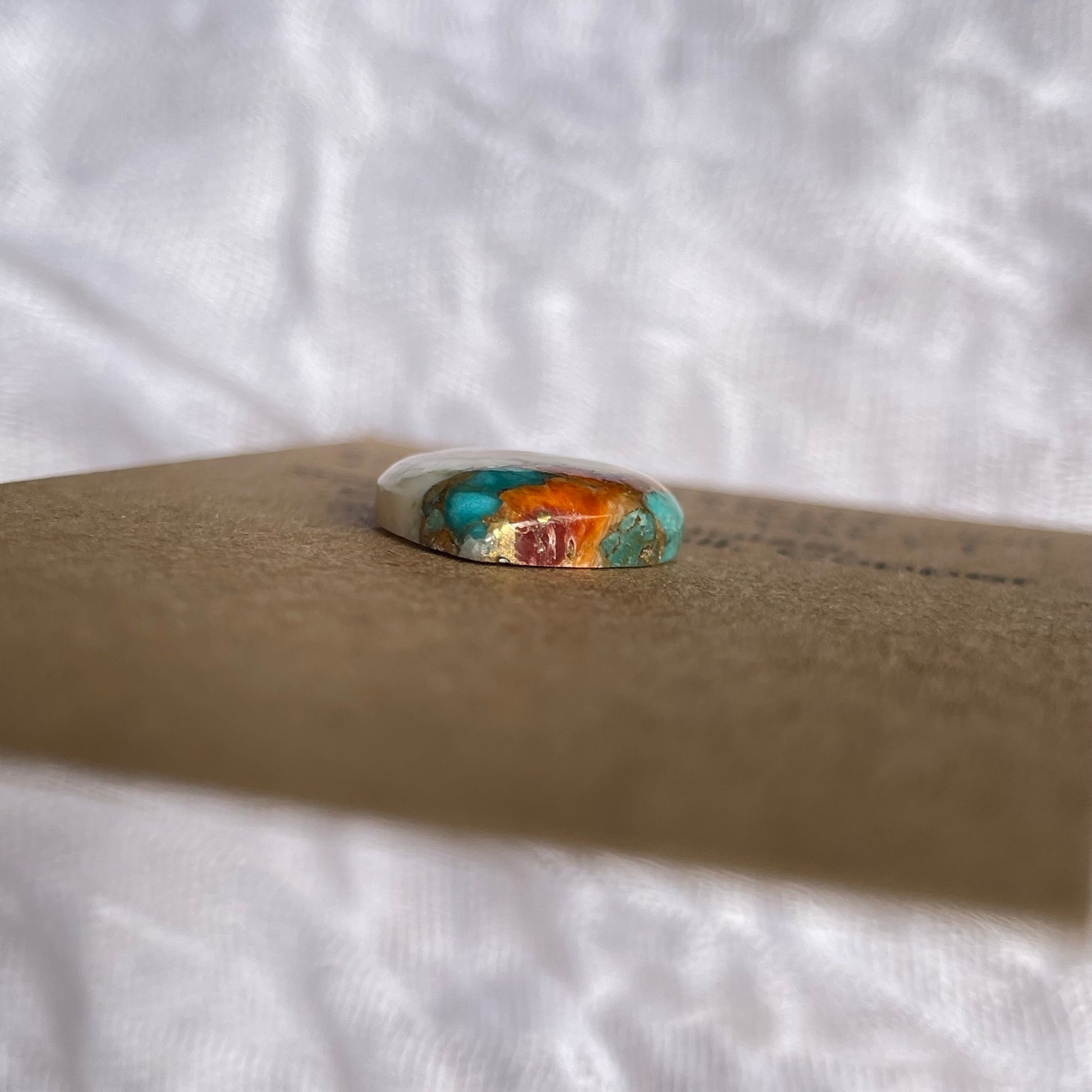 Turquoise, Oyster Shell, Copper Cabochon - TOC17 4D24916B-3F87-4835-AC29-C8136525E647 Brandedandwild.com