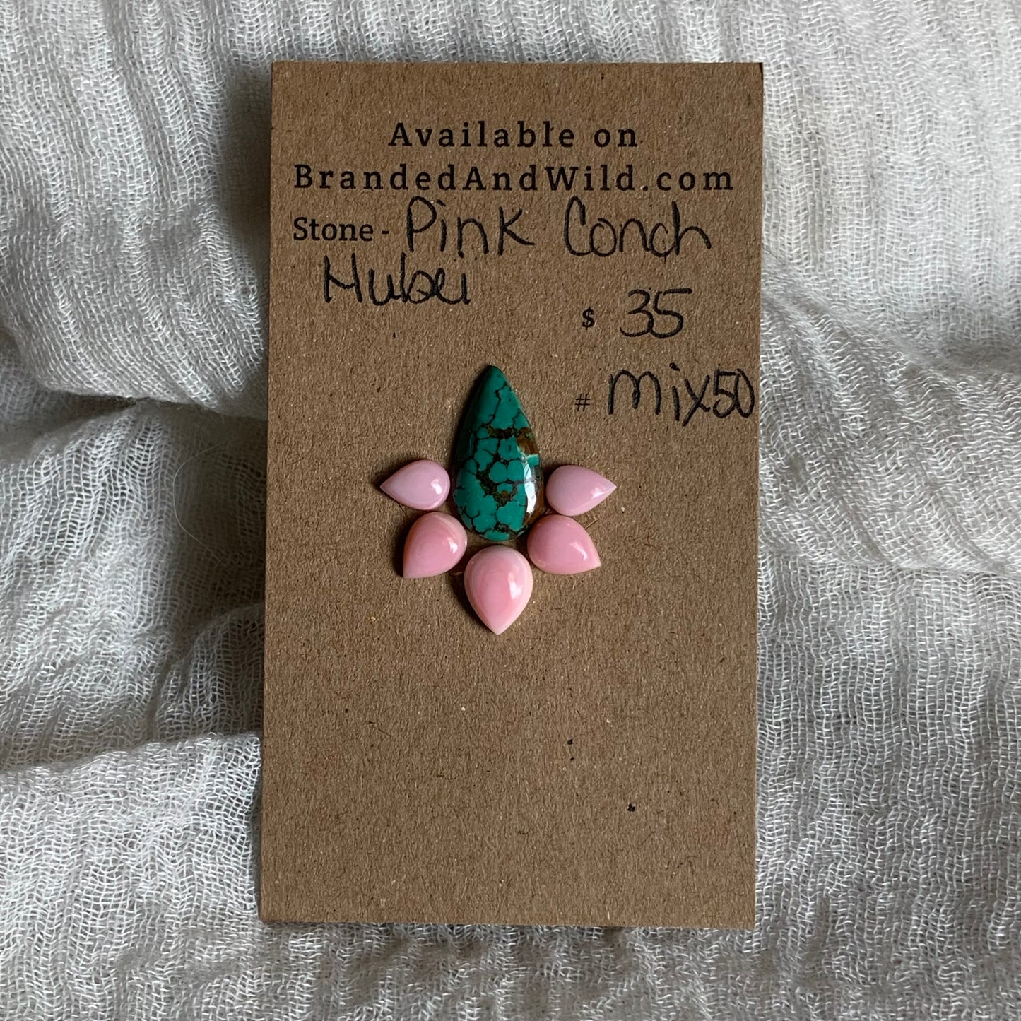 Hubei / Pink Conch Cabochon - Mix50