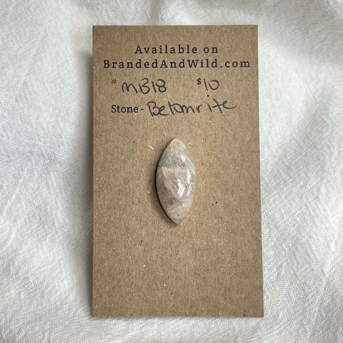 Belomrite Moonstone Cabochon - MB18 4D668820-CD0D-4753-9374-9225BF98E331 Brandedandwild.com