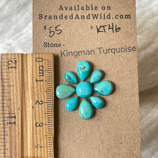 Kingman Turquoise Cabochon - KT46 4D6E960E-F9AA-4778-A788-2C8D3096A29C Brandedandwild.com
