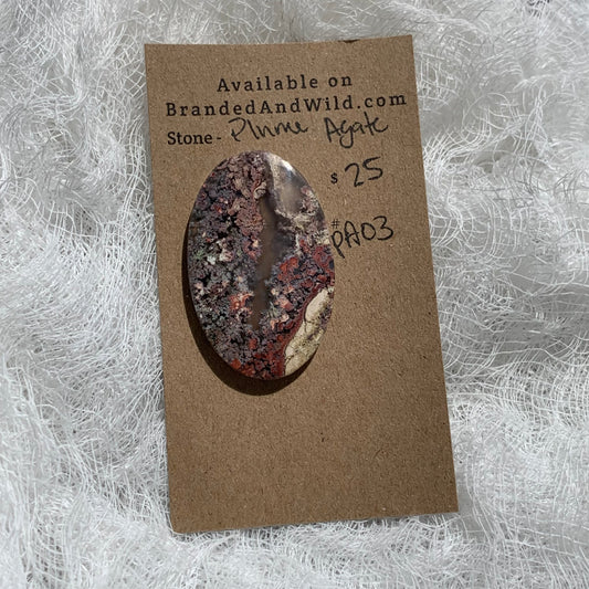 Plume Agate Cabochon - PA03