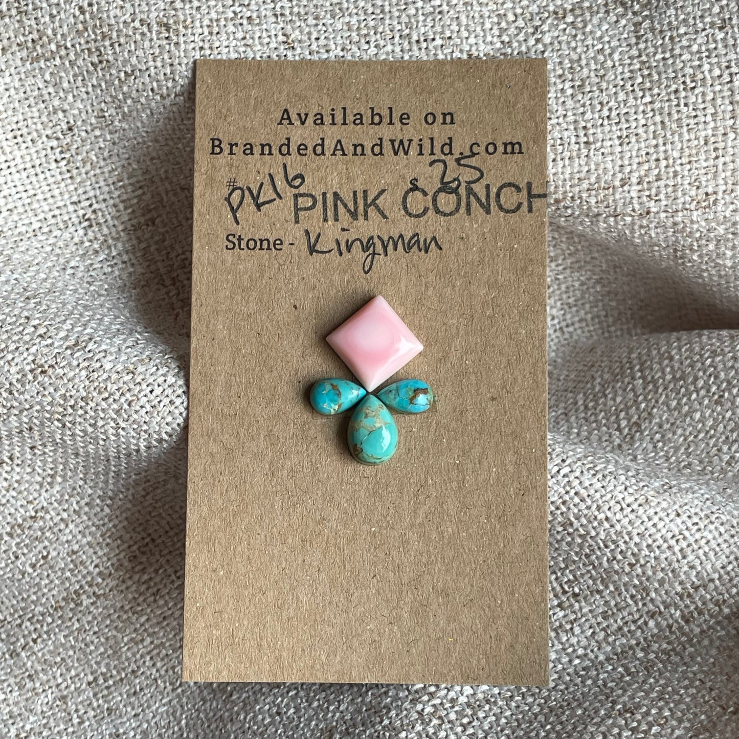 Pink Conch / Kingman Cabochon - PK16