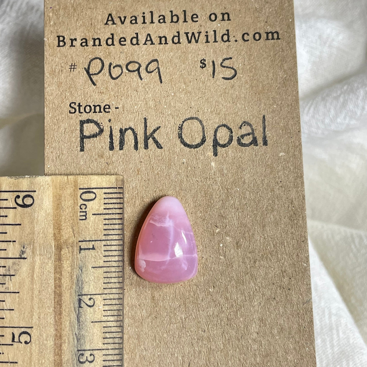 Pink Opal Cabochon - PO99 4DDE511C-8087-4E9D-BE28-1F26087CC784 Brandedandwild.com