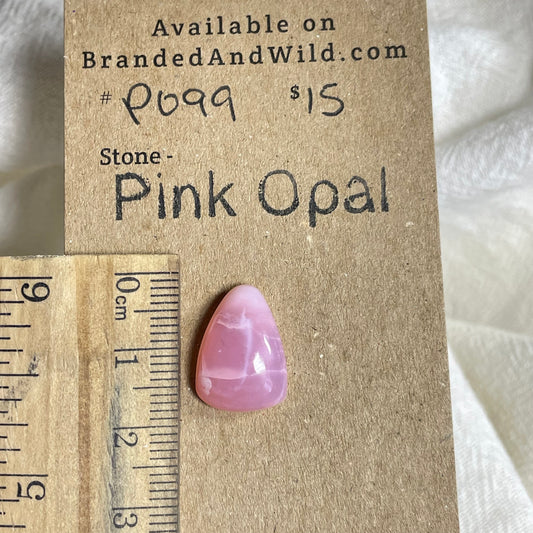 Pink Opal Cabochon - PO99 4DDE511C-8087-4E9D-BE28-1F26087CC784 Brandedandwild.com
