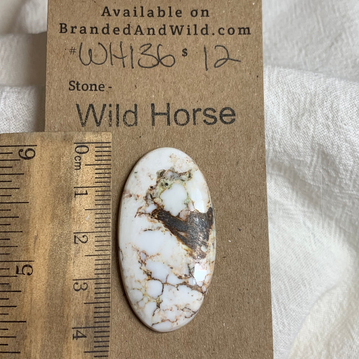 Wild Horse Cabochon - WH136 4DE12DE1-0A88-414E-8E59-3211C4A67F45 Brandedandwild.com
