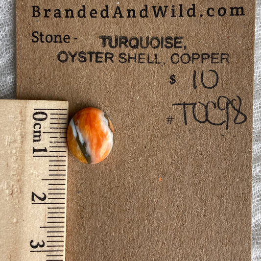Turquoise, Oyster Shell, Copper - TOC98