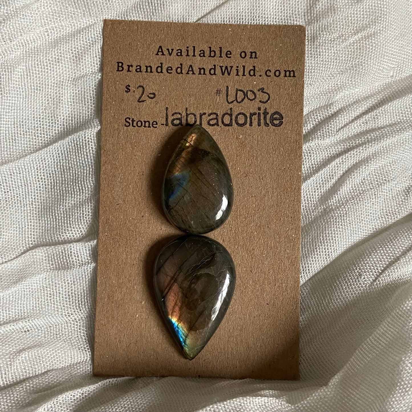 Labradorite Cabochon - L003 4E0538BF-9A79-482D-9B46-1D34867473C5 Brandedandwild.com