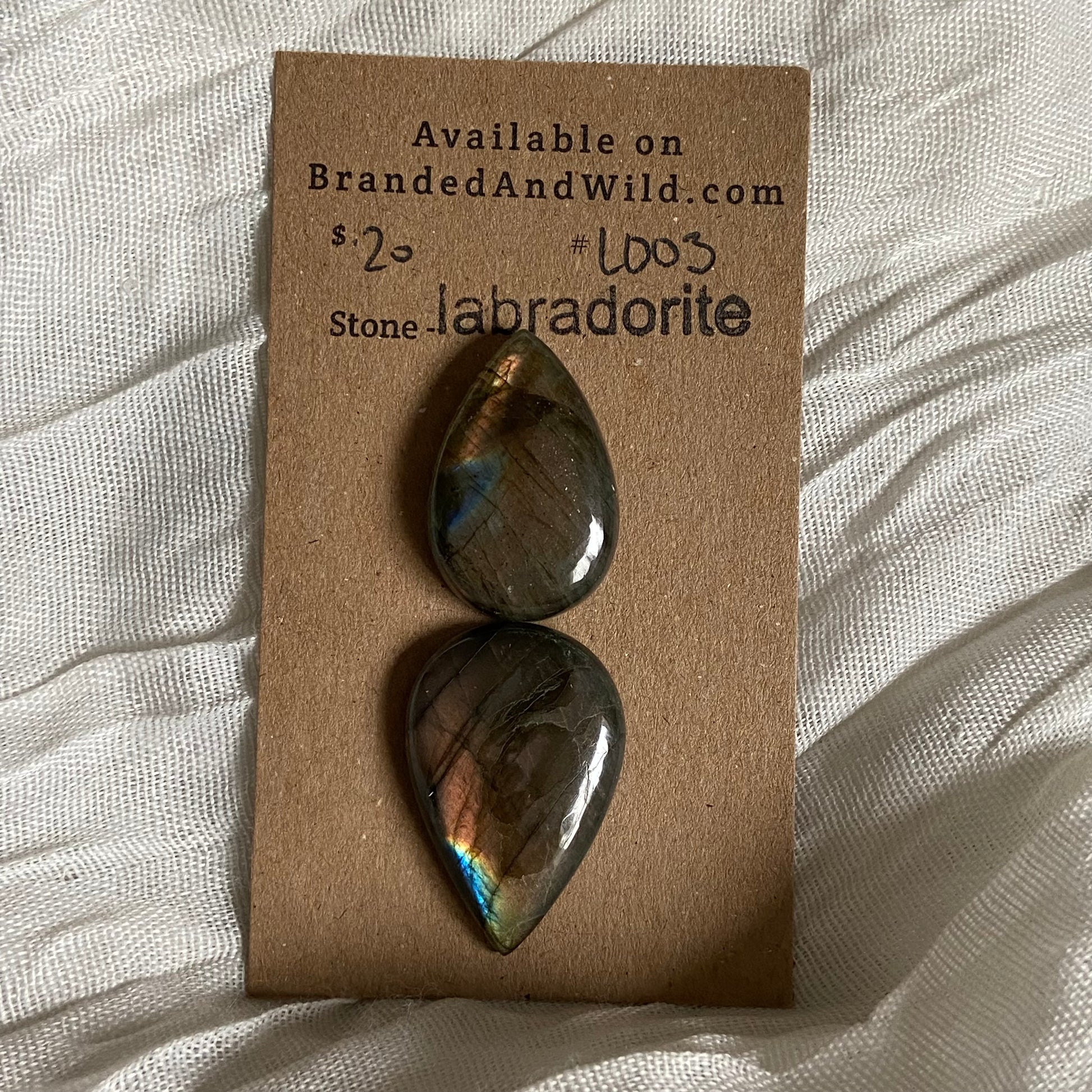 Labradorite Cabochon - L003 4E0538BF-9A79-482D-9B46-1D34867473C5 Brandedandwild.com