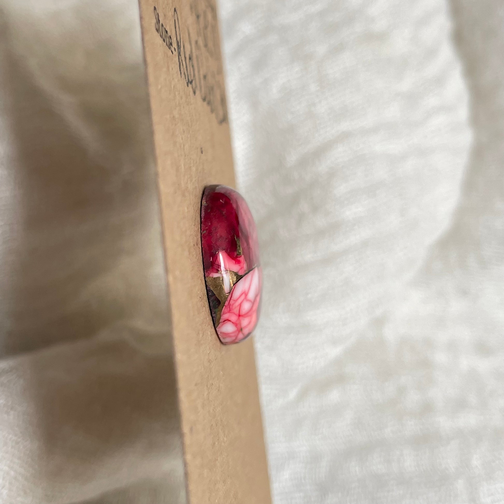 Red Dahlia Cabochon - RD18 4E6E03A7-3AA5-4FD1-A9BF-A731C2EEE192 Brandedandwild.com