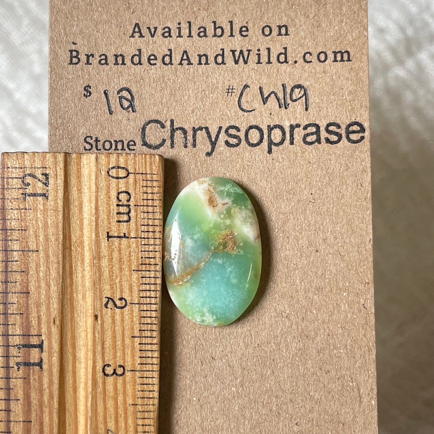 Chrysoprase Cabochon - Ch19 4E71679E-B128-4996-BF1E-4A87F3F66A08 Brandedandwild.com