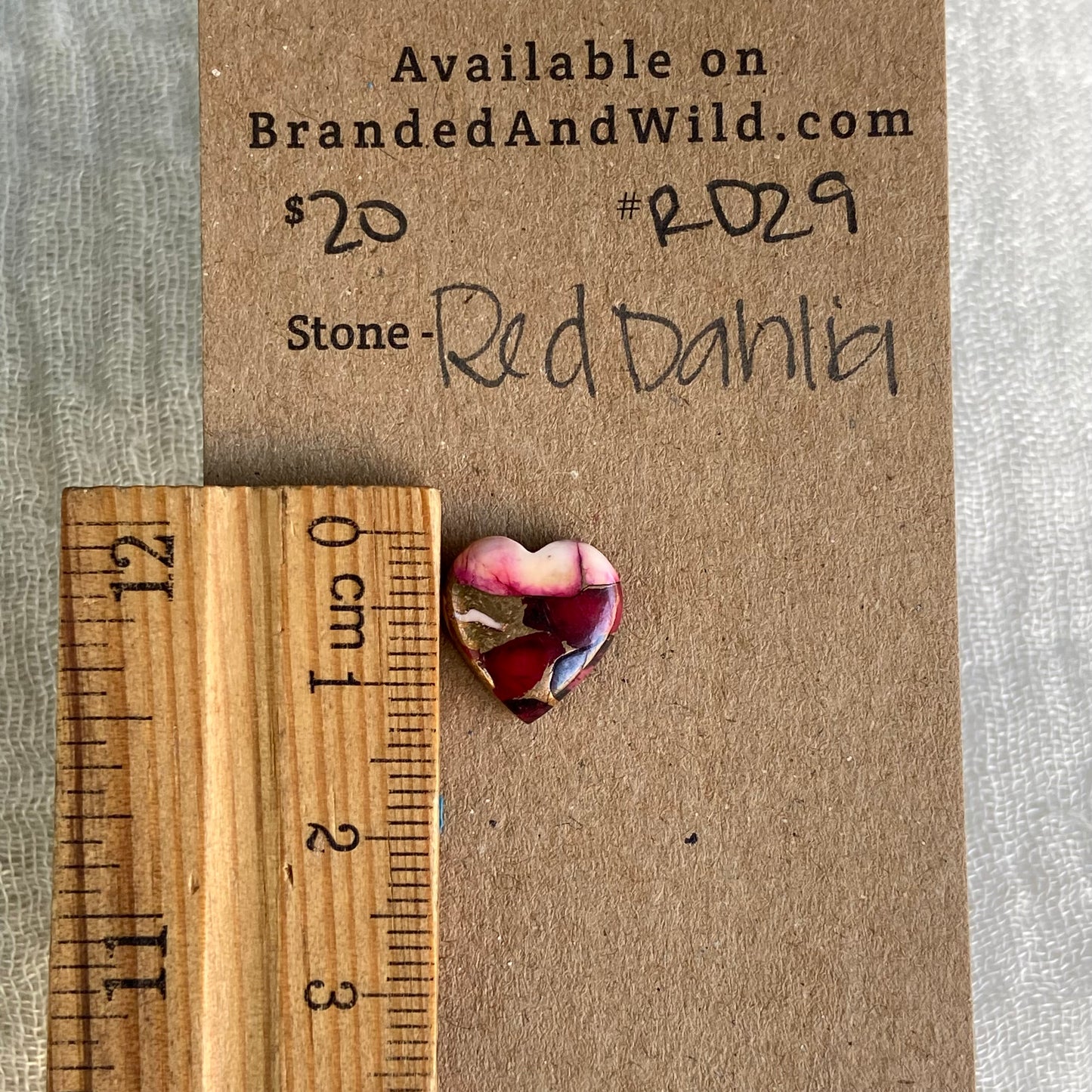 Red Dahlia Cabochon - RD29