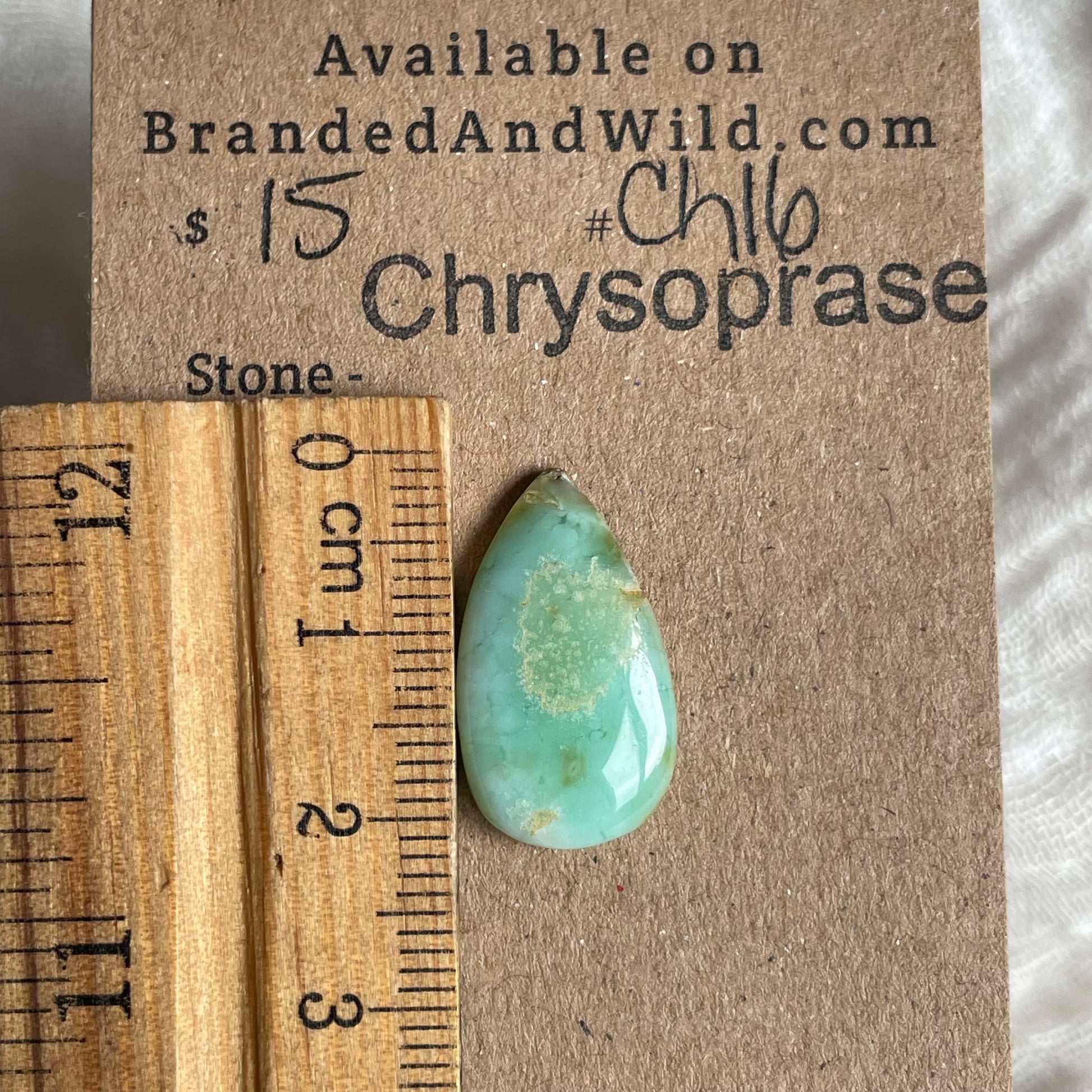 Chrysoprase Cabochon - Ch16 4E89E068-423F-43D0-9FEB-17BC5CF87268 Brandedandwild.com