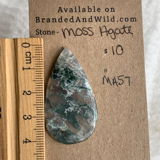 Moss Agate Cabochon - MA57
