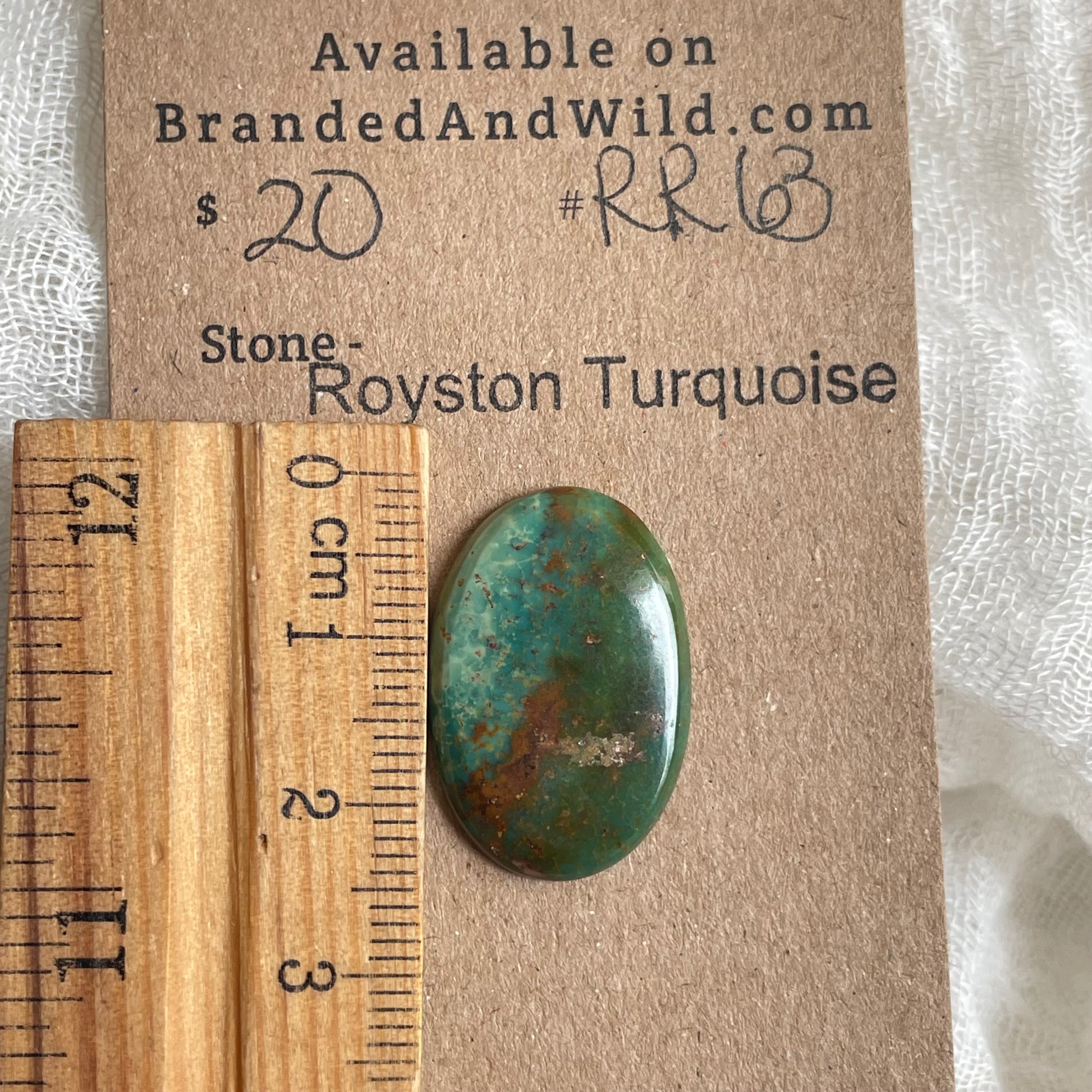 Royston Ribbon Turquoise Cabochon RR63 4E8F0042-A54C-4F51-B30C-A268B36417DF Brandedandwild.com