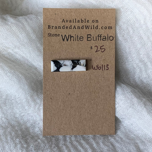 White Buffalo Cabochon - WB113