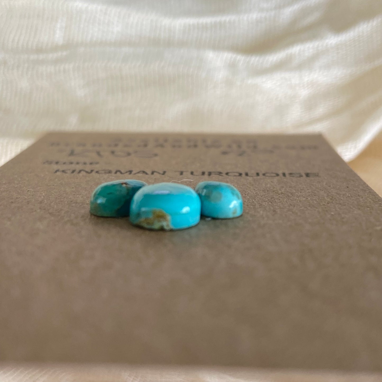 Kingman Turquoise Cabochon - KT05 4E909877-6B34-4A0C-A710-0FFAC37C6BF1 Brandedandwild.com