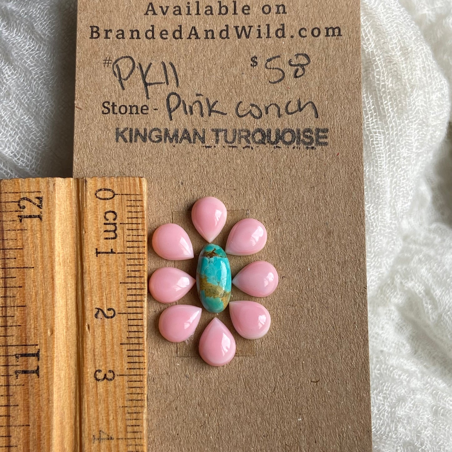 Pink Conch / Kingman Cabochon - PK11