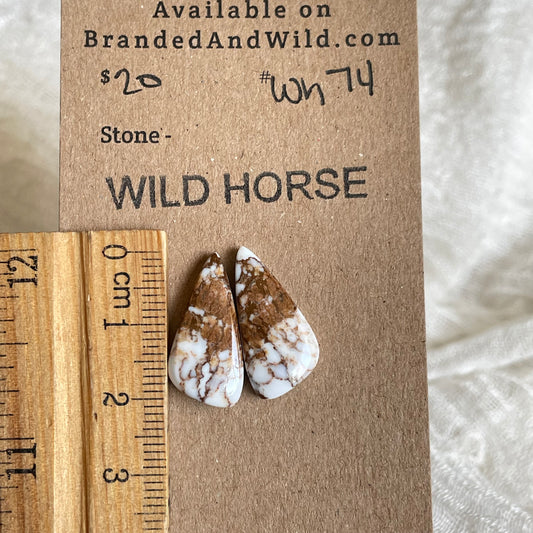 Wild Horse Cabochon - WH74 4EC7FD54-BD9F-4B4A-B8A1-C5BDA76B1457 Brandedandwild.com