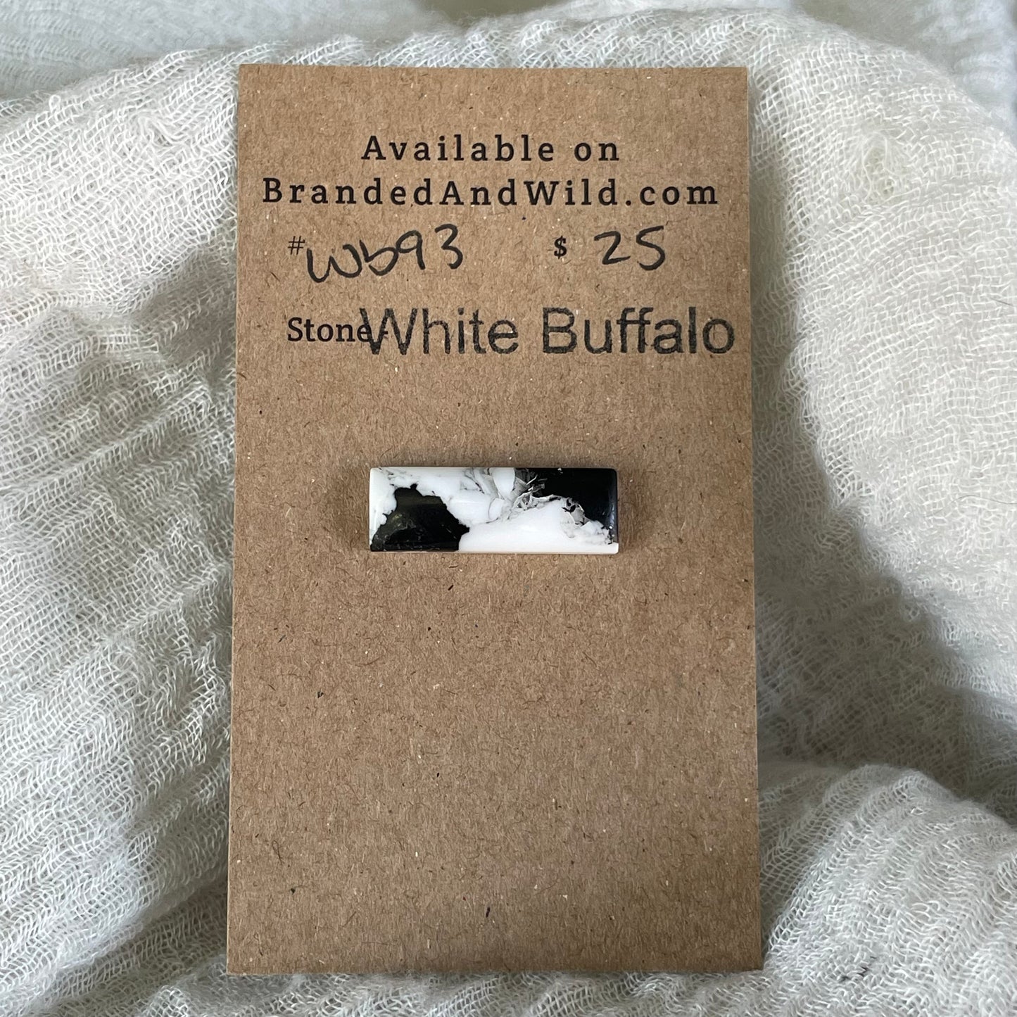 White Buffalo Cabochon - WB93
