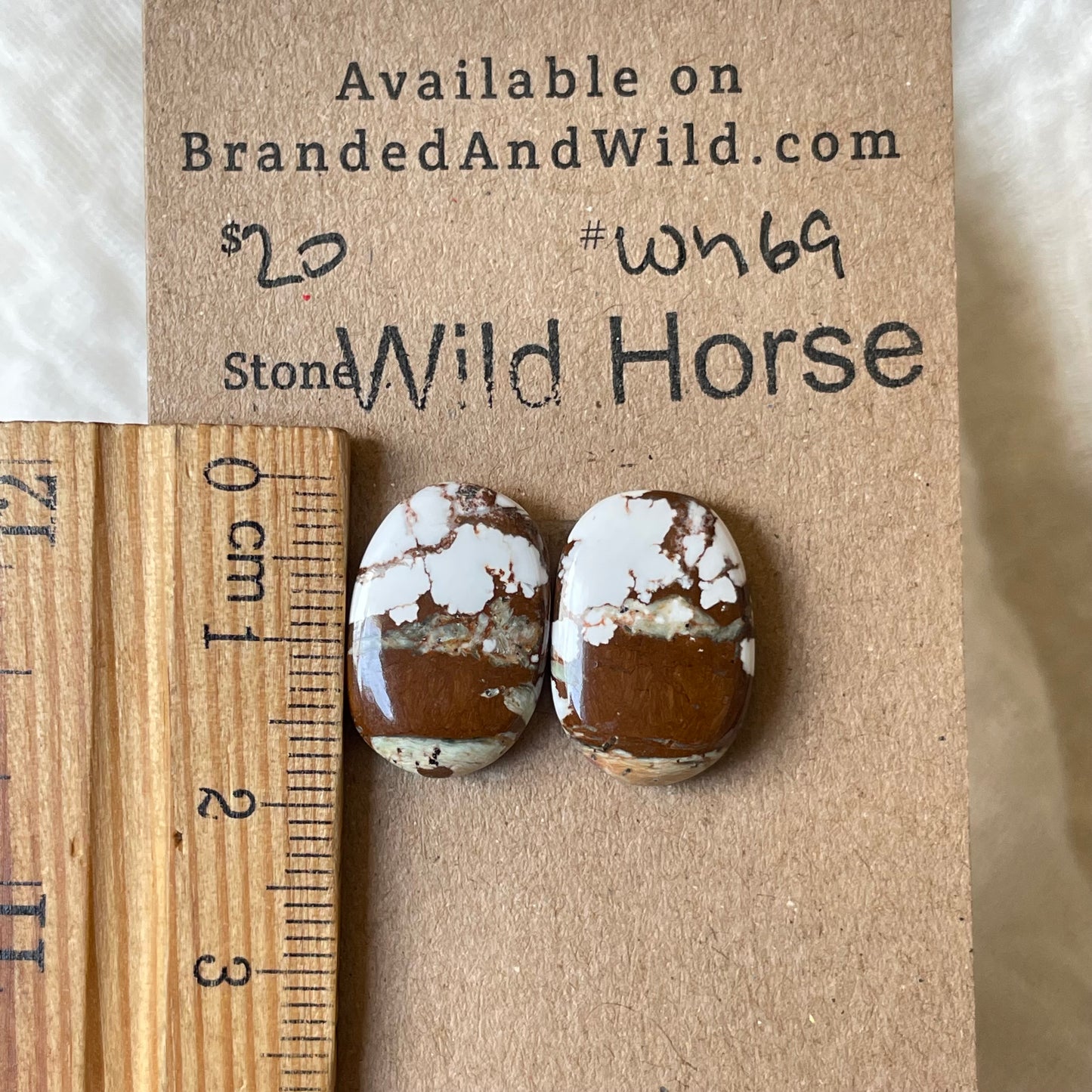 Wild Horse Cabochon - WH69 4EF50C5E-B34A-4630-8B59-6D93D4C7848D Brandedandwild.com