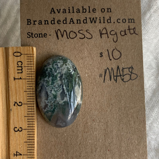 Moss Agate Cabochon - MA58