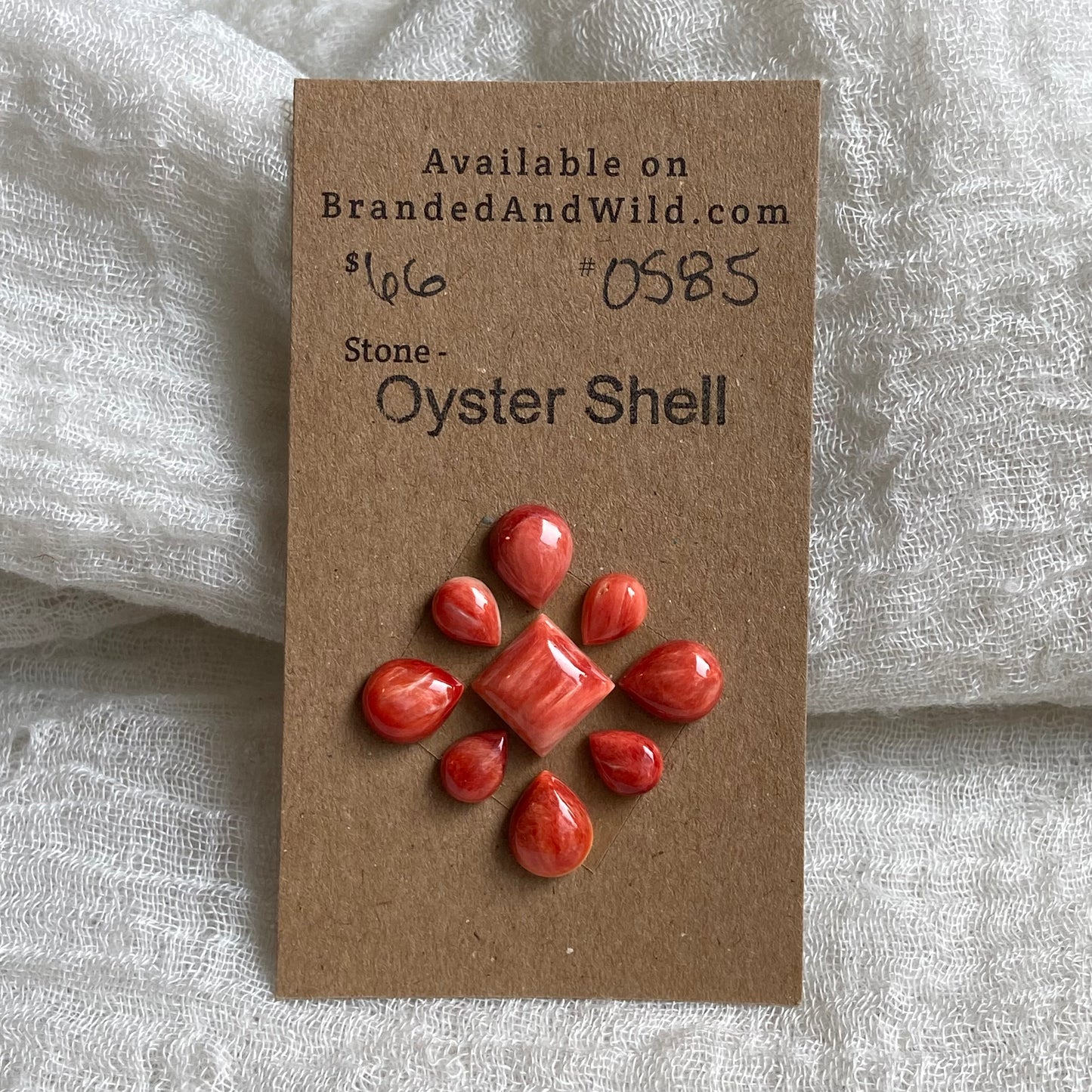 Oyster Shell Cabochon - OS85 4F034F57-943E-4CB0-B75F-5611D497D62E Brandedandwild.com